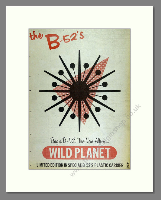 B-52s - Wild Planet. Vintage Advert 1980 (ref AD16142)