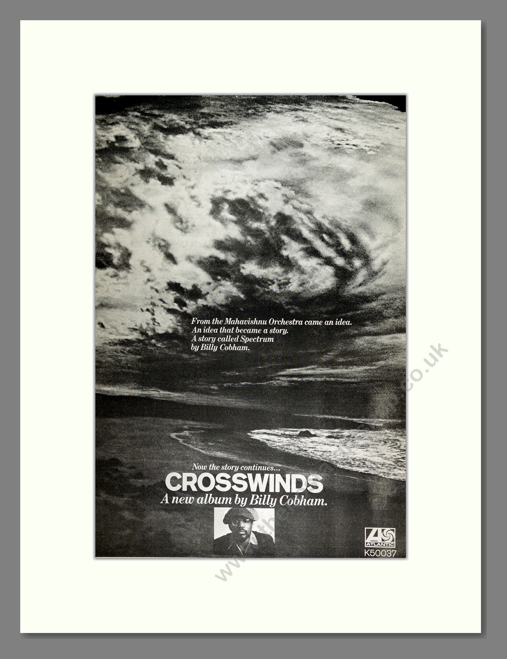 Billy Cobham - Crosswinds. Vintage Advert 1974 (ref AD16189)