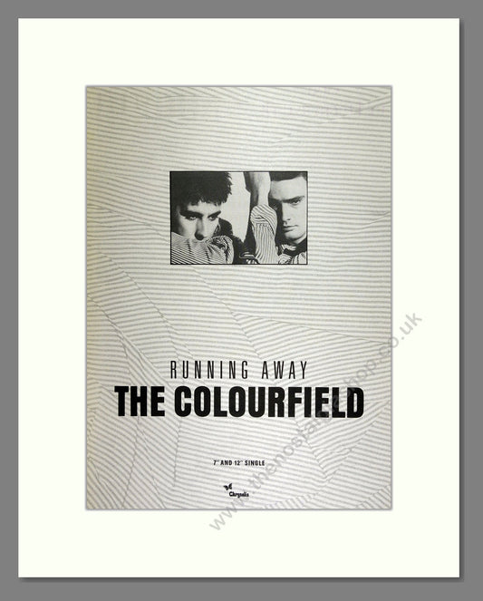 Colourfield (The) - Running Away. Vintage Advert 1987 (ref AD16272)