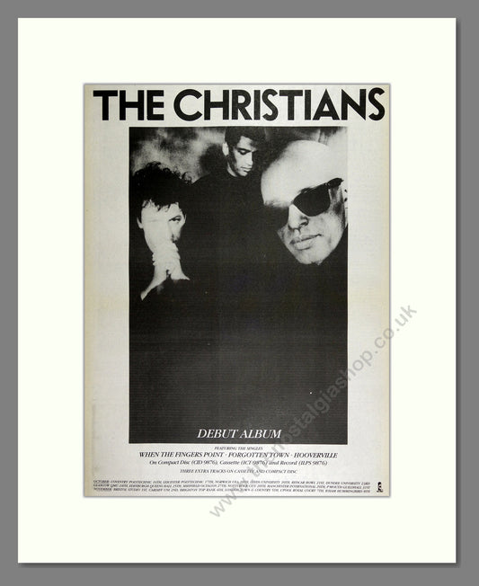 Christians (The) - Debut Album. Vintage Advert 1987 (ref AD16278)