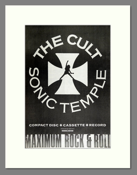 Cult (The) - Sonic Temple. Vintage Advert 1989 (ref AD16284)