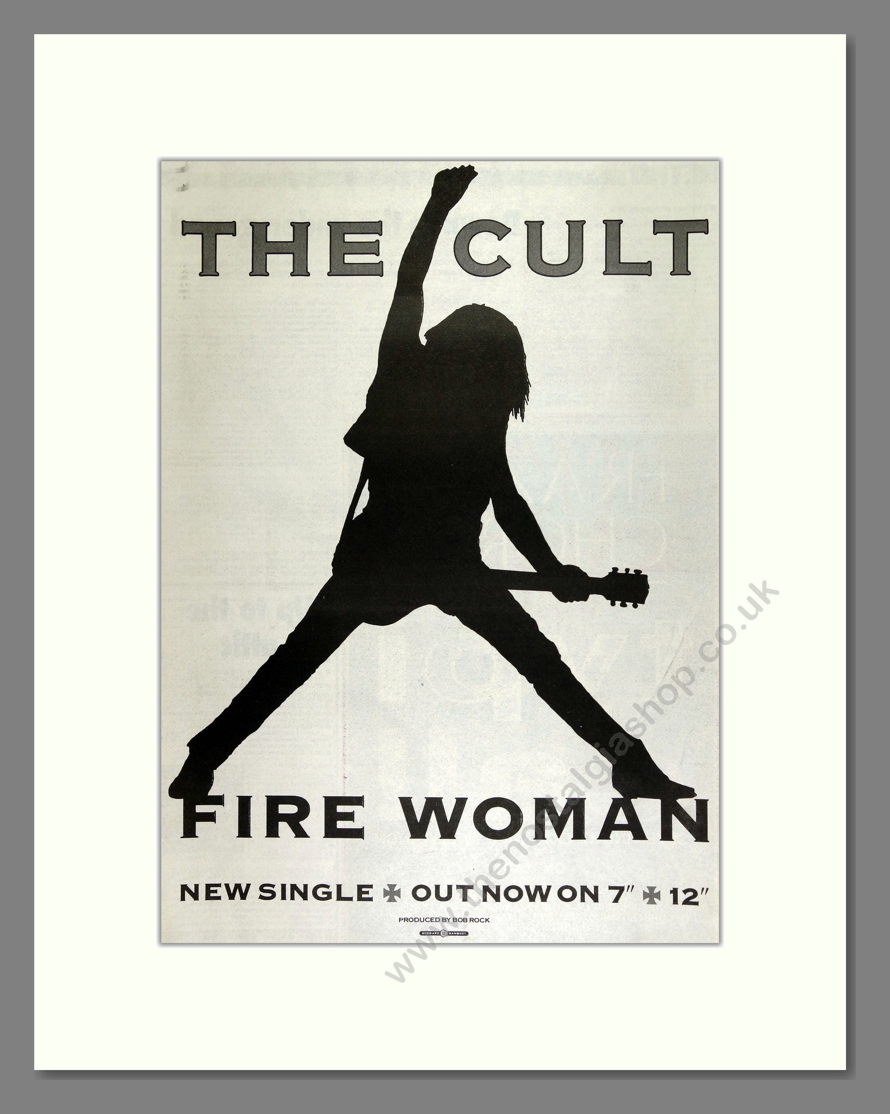 Cult (The) - Fire Woman. Vintage Advert 1989 (ref AD16285)