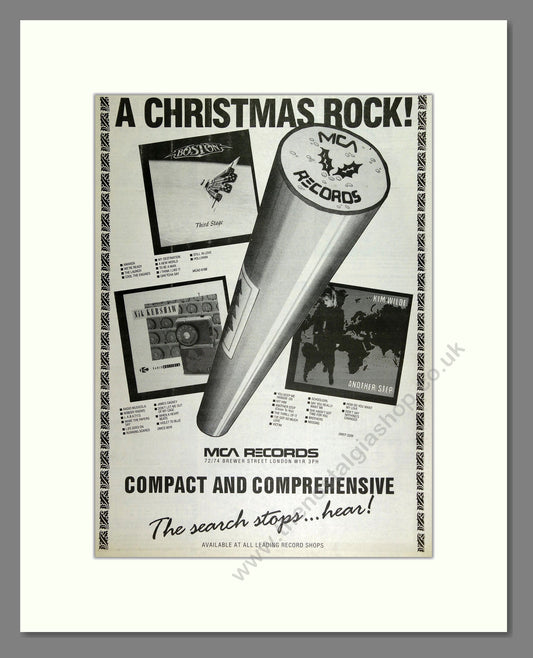 MCA Records - Christmas Selection . Vintage Advert 1986 (ref AD16293)