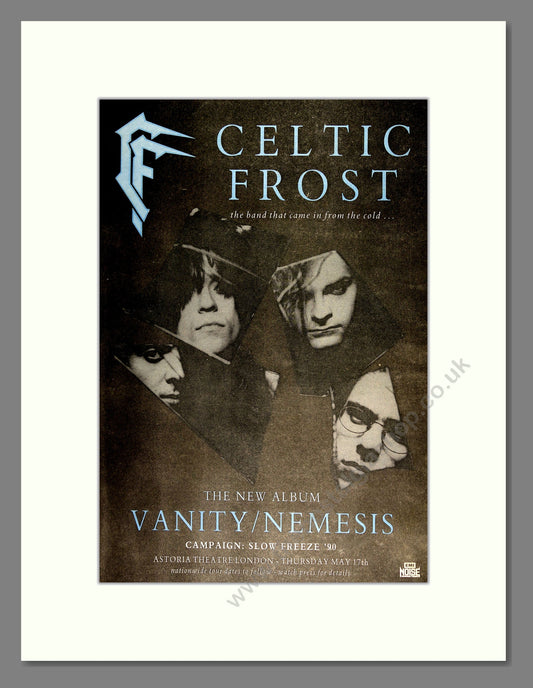 Celtic Frost - Vanity / Nemesis. Vintage Advert 1990 (ref AD16307)