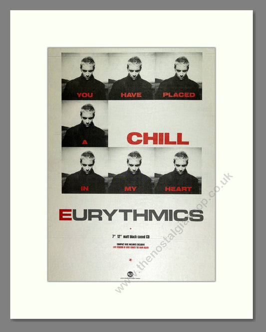 Eurythmics - You Have Placed a Chill in my Heart . Vintage Advert 1988 (ref AD16328)