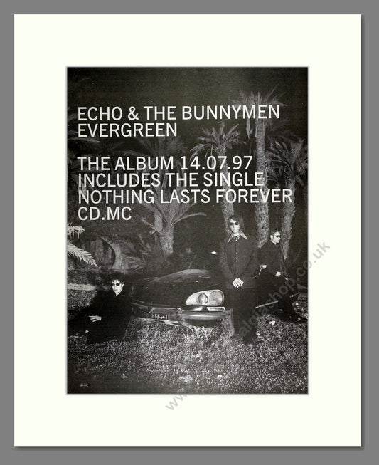 Echo and the Bunnymen - Evergreen. Vintage Advert 1997 (ref AD16332)