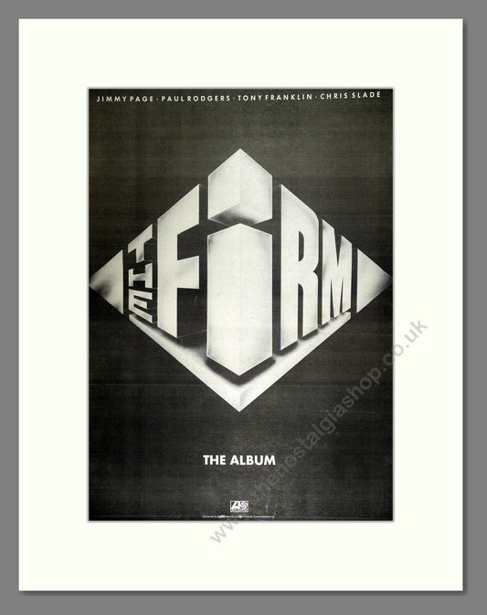 Firm (The) - The Album. Vintage Advert 1985 (ref AD16355)