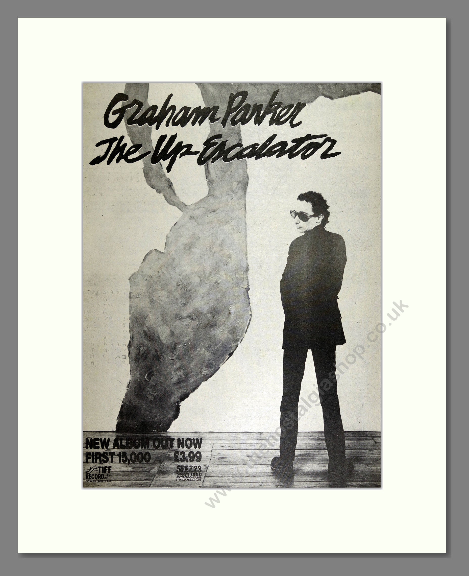 Graham Parker - The Up-Escalator. Vintage Advert 1980 (ref AD16376)