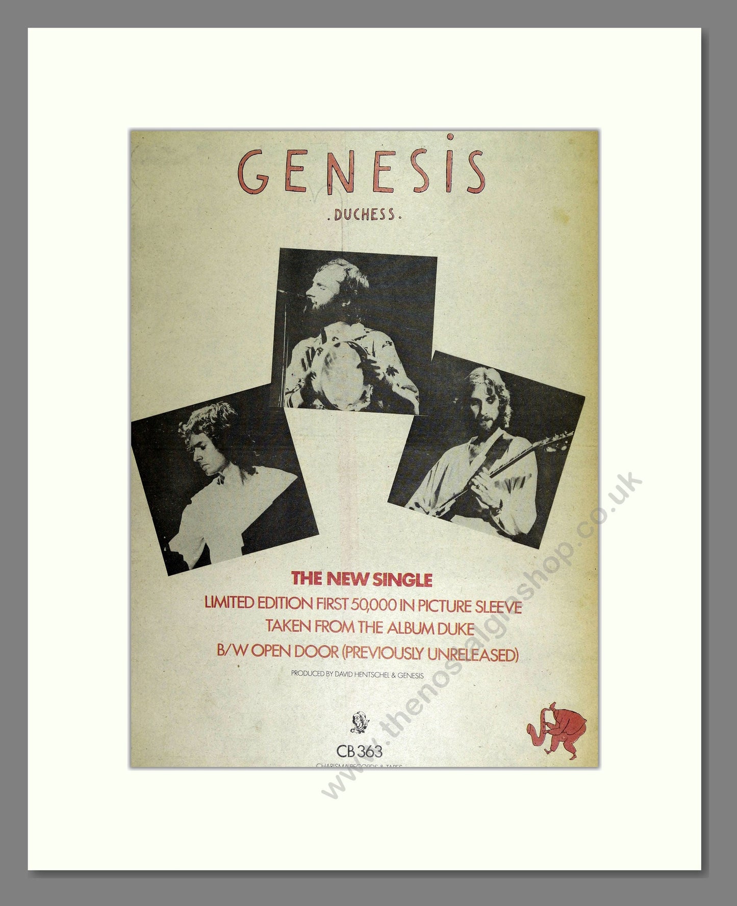 Genesis - Duchess. Vintage Advert 1980 (ref AD16383)