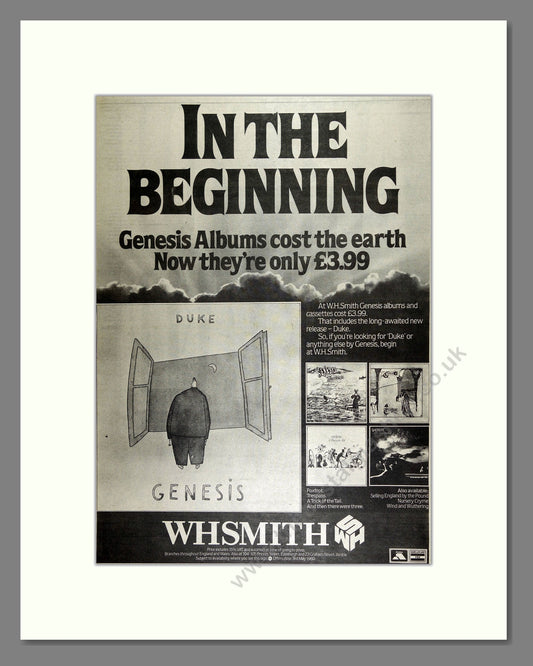 Genesis - Various Albums. Vintage Advert 1980 (ref AD16384)