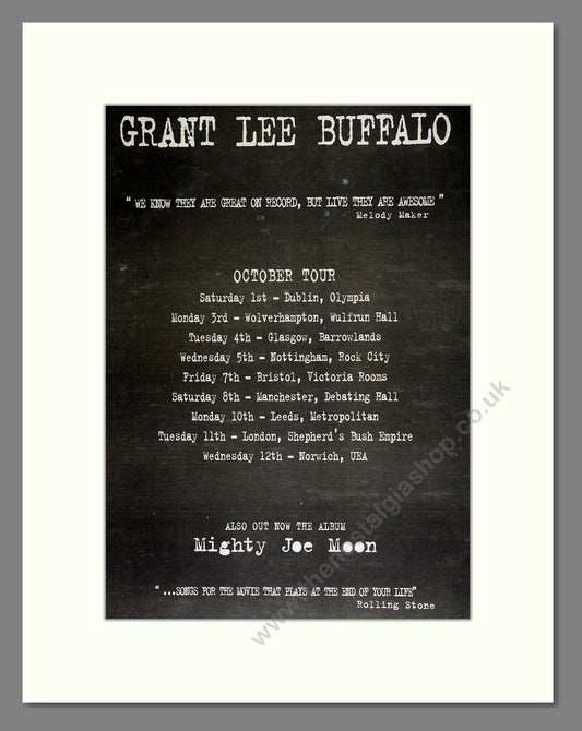 Grant Lee Buffalo - UK Tour. Vintage Advert 1994 (ref AD16388)