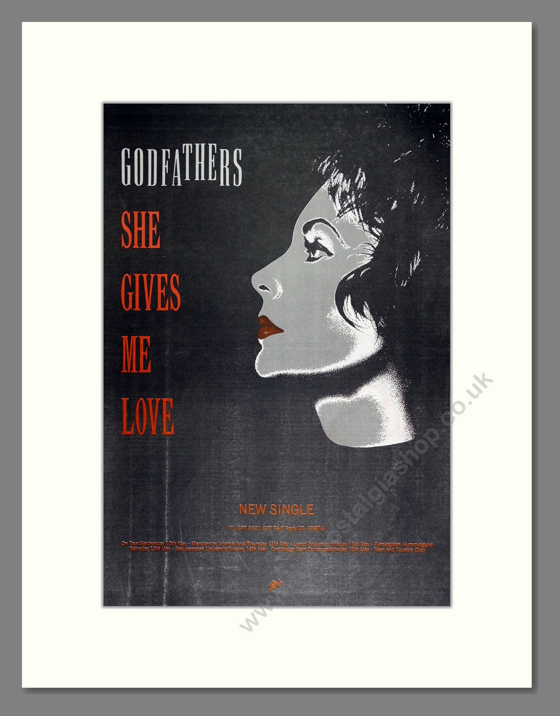 Godfathers (The) - She Gives Me Love . Vintage Advert 1989 (ref AD16389)