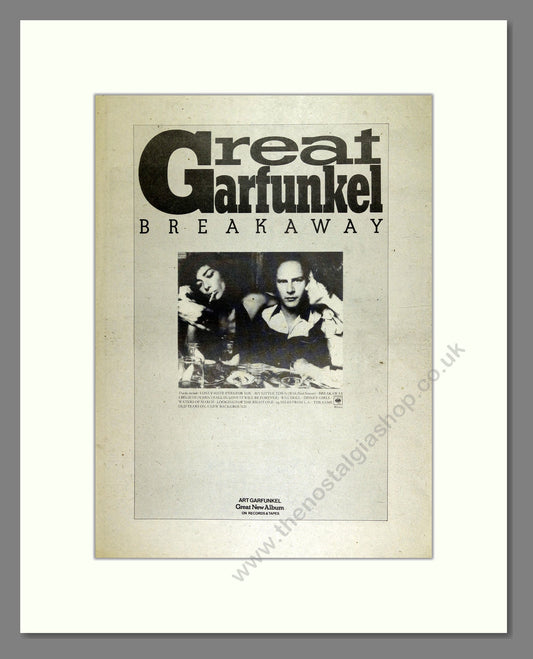 Art Garfunkel - Great Garfunkle Breakaway. Vintage Advert 1975 (ref AD16390)