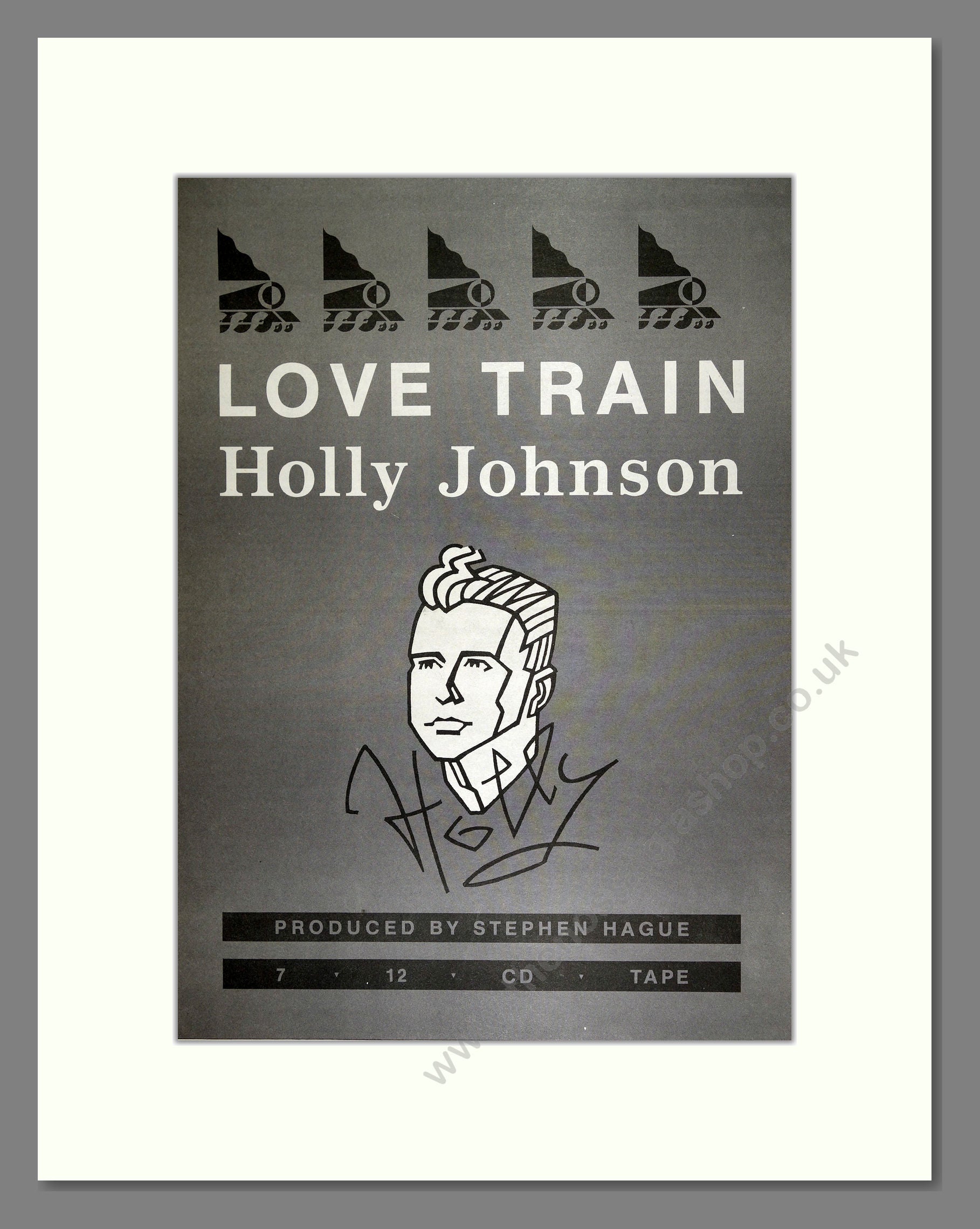 Holly Johnson - Love Train. Vintage Advert 1989 (ref AD16406)