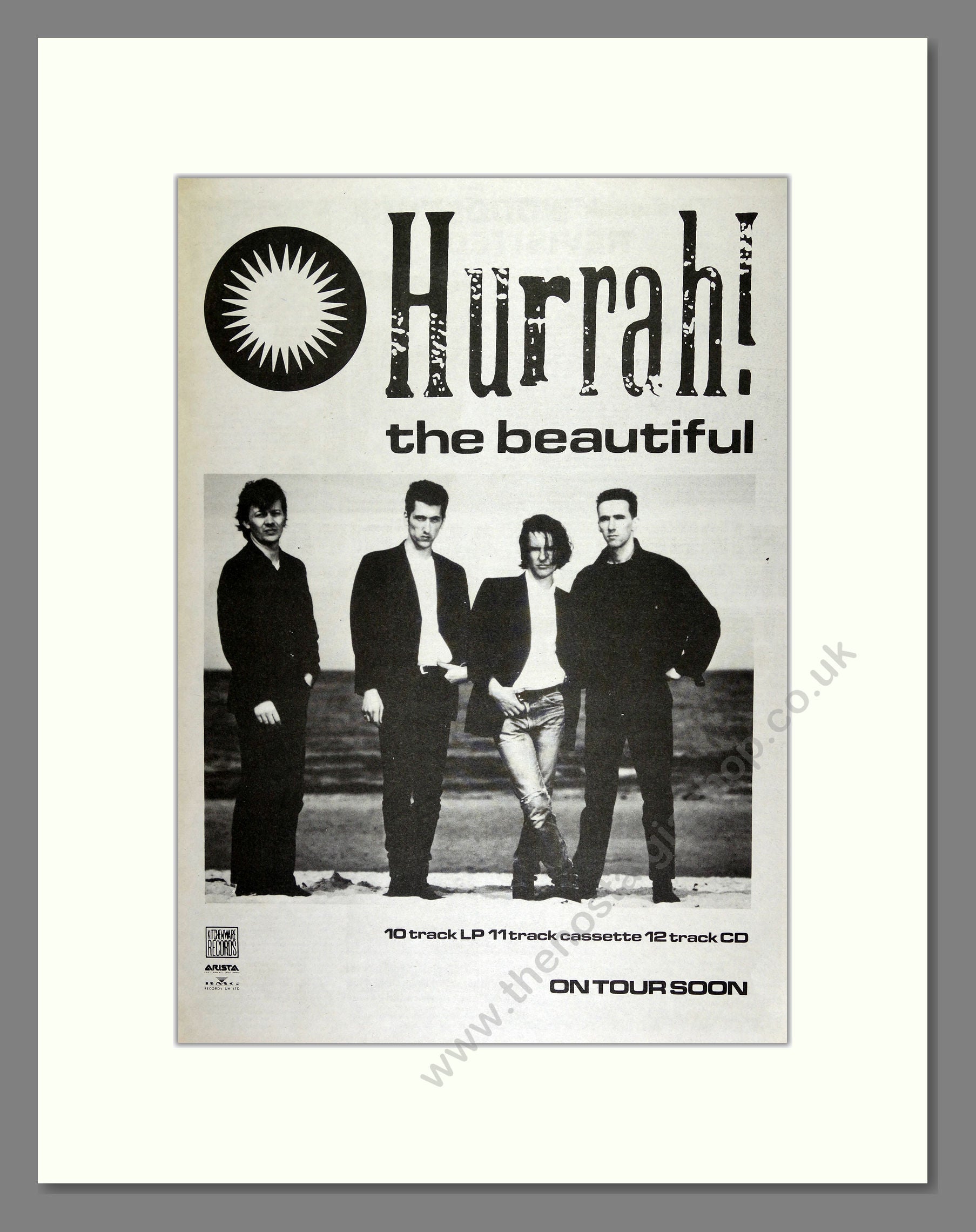 Hurrah! - The Beautiful. Vintage Advert 1989 (ref AD16410)