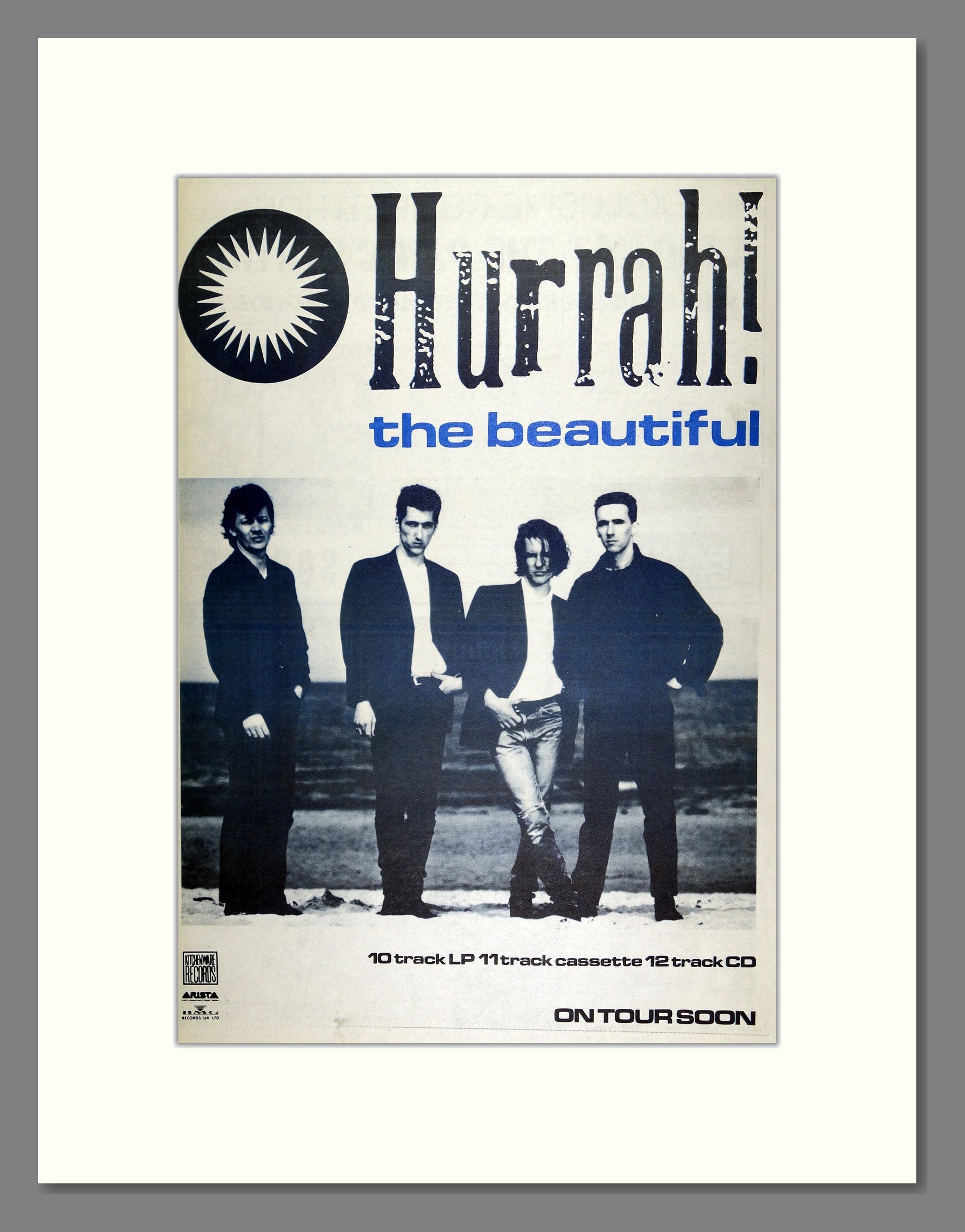 Hurrah! - The Beautiful. Vintage Advert 1989 (ref AD16411)