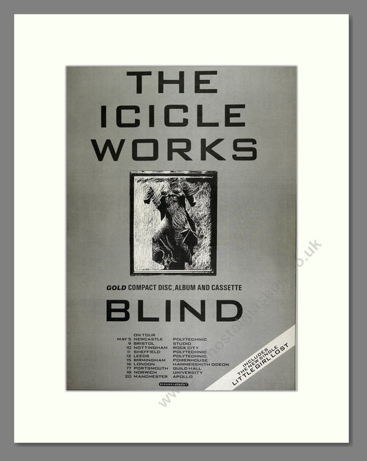 Icicle Works (The) - Blind. Vintage Advert 1988 (ref AD16443)