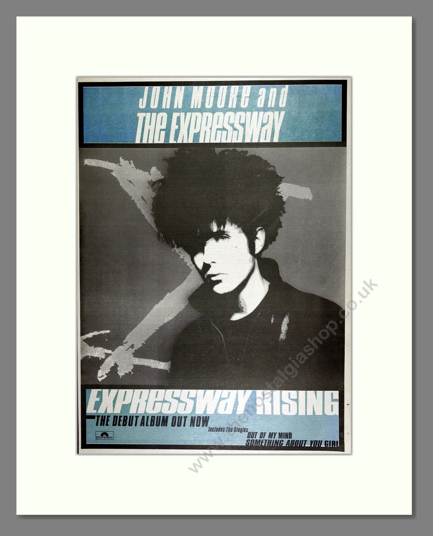 John Moore and the Expressway - Expressway Rising. Vintage Advert 1989 (ref AD16461)