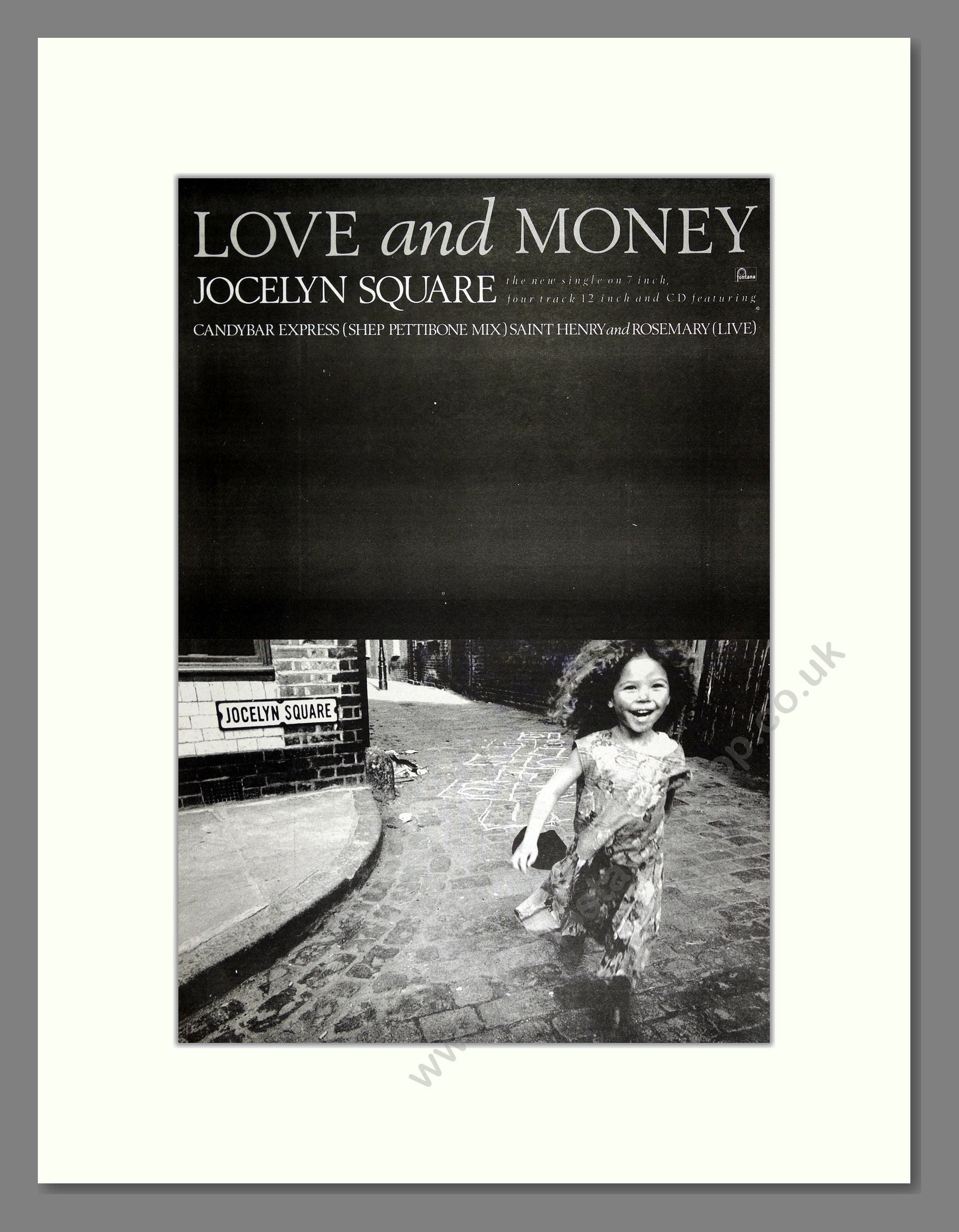 Jocelyn Square Love And Money Vintage Advert 1989 Ref Ad16486 The Nostalgia Shop 