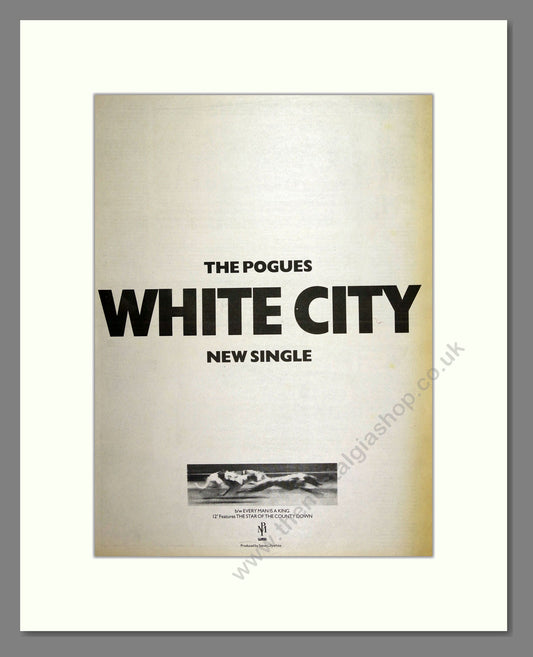 Pogues (The) - White City. Vintage Advert 1989 (ref AD16532)