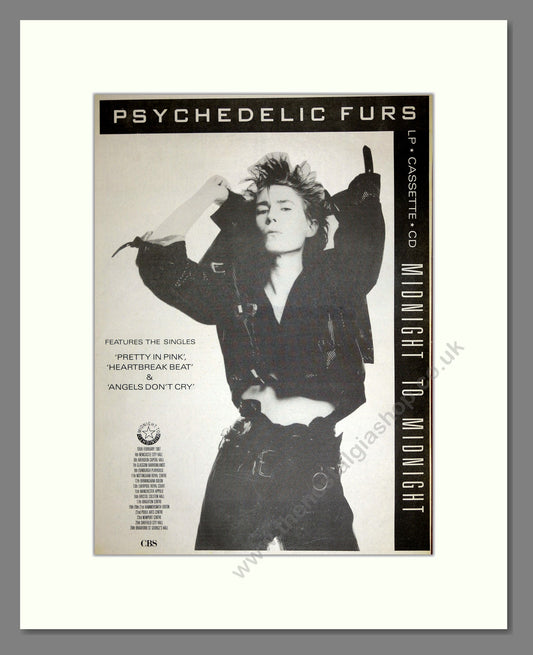 Psychedelic Furs (The) - Midnight to Midnight. Vintage Advert 1987 (ref AD16575)