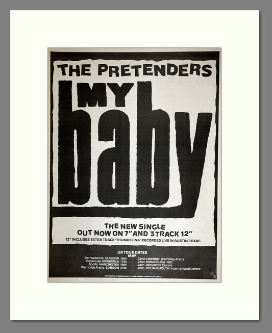 Pretenders - My Baby. Vintage Advert 1987 (ref AD16600)