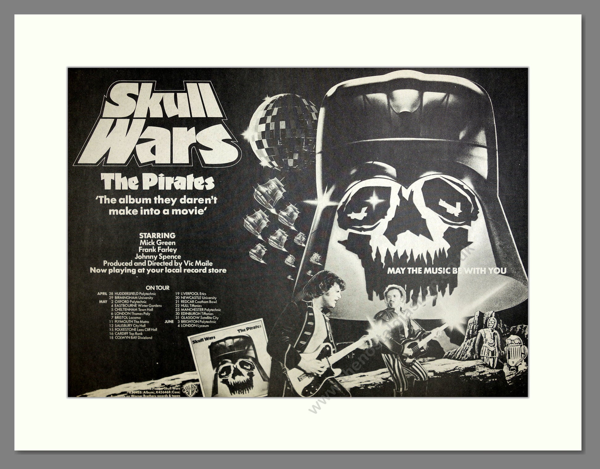 Pirates (The) - Skull Wars. Vintage Advert 1978 (ref AD16672)