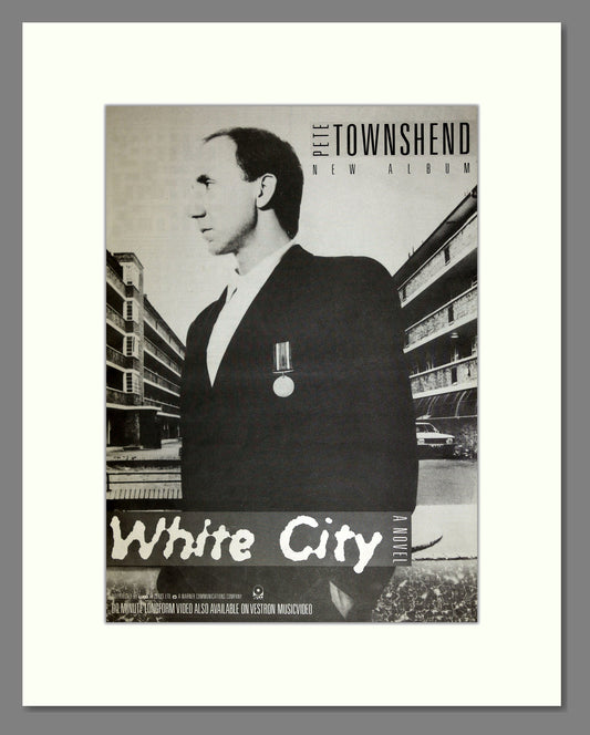 Pete Townshend - White City. Vintage Advert 1985 (ref AD16749)