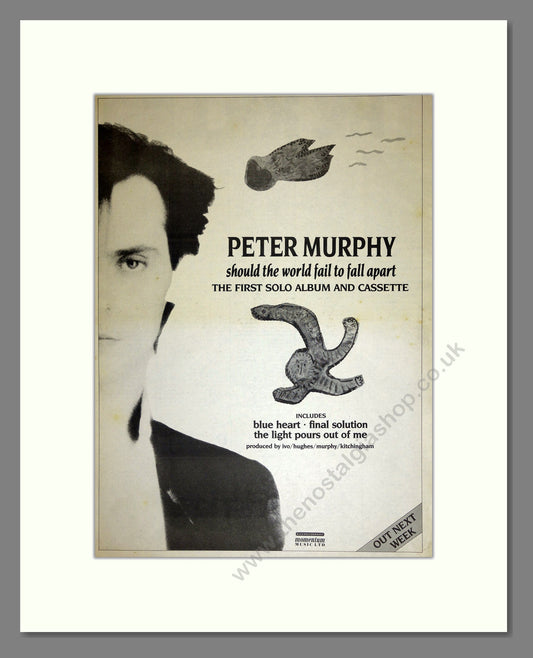 Peter Murphy - Should The World Fail to Fall Apart . Vintage Advert 1986 (ref AD16757)