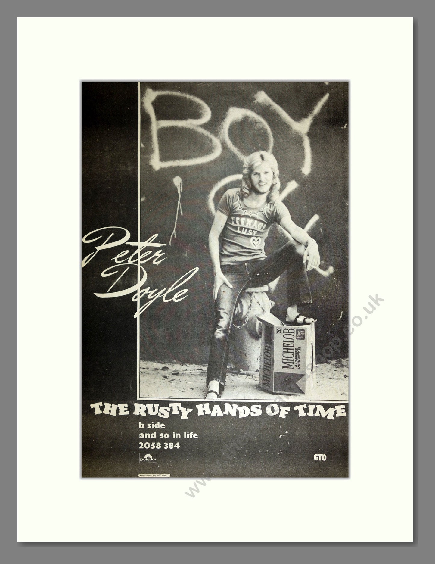 Peter Doyle - The Rusty Hands of Time. Vintage Advert 1973 (ref AD16774)