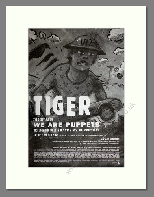 Tiger - We Are Puppets. Vintage Advert 1996 (ref AD16791)