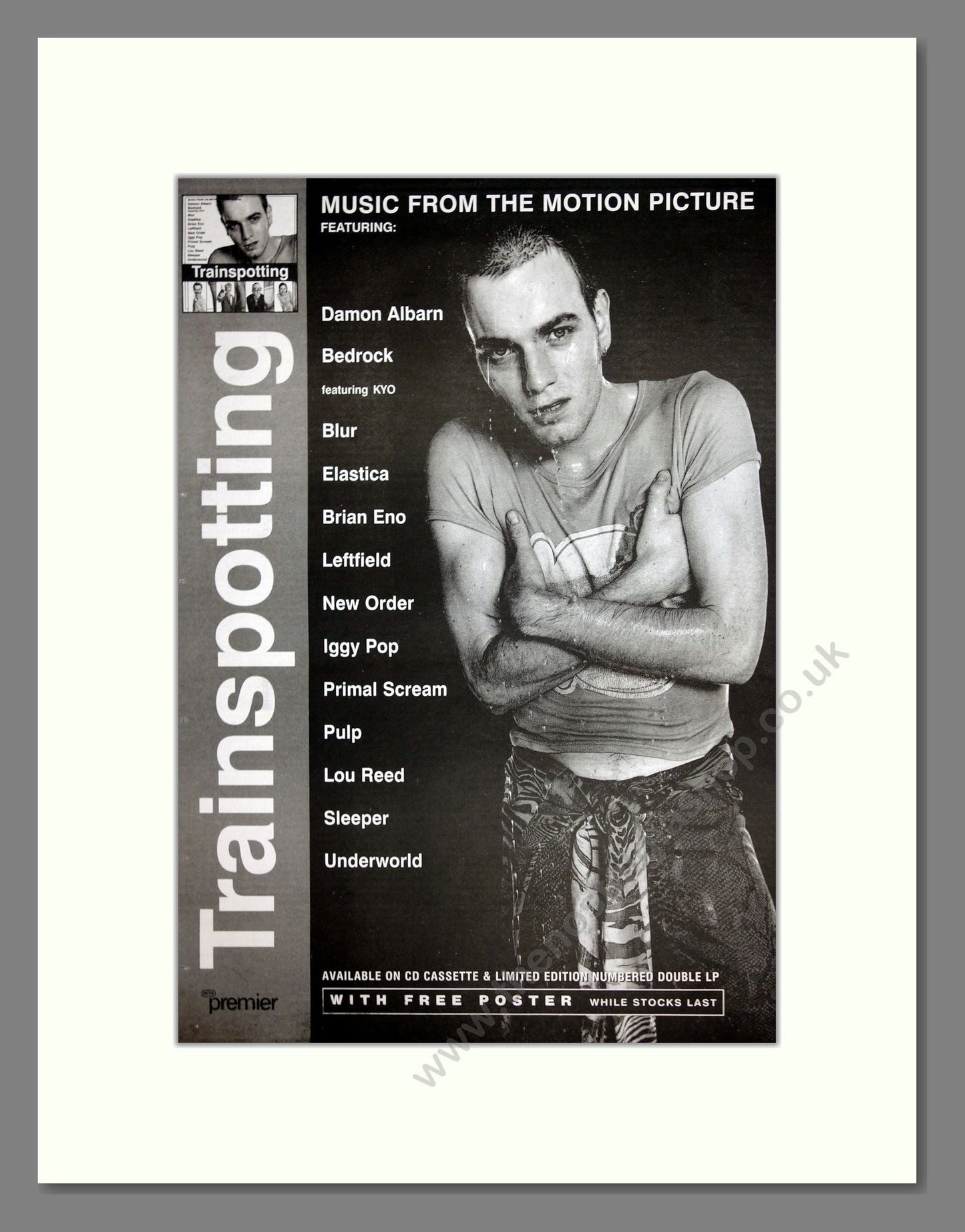 Trainspotting - Soundtrack. Vintage Advert 1996 (ref AD16813)