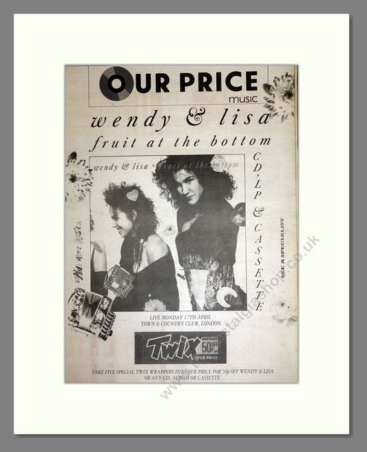 Wendy and Lisa - Fruit at the Bottom. Vintage Advert 1989 (ref AD16822)