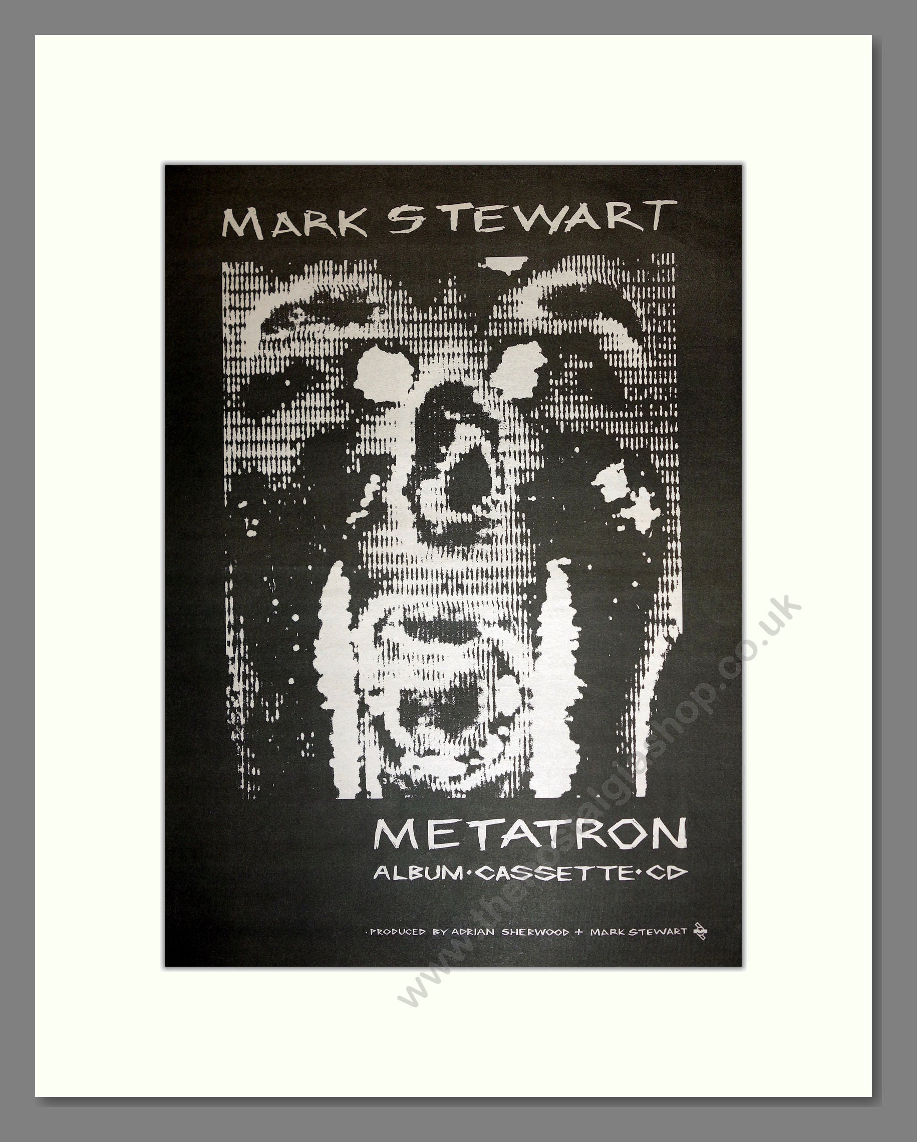 Mark Stewart - Metatron. Vintage Advert 1990 (ref AD16827)