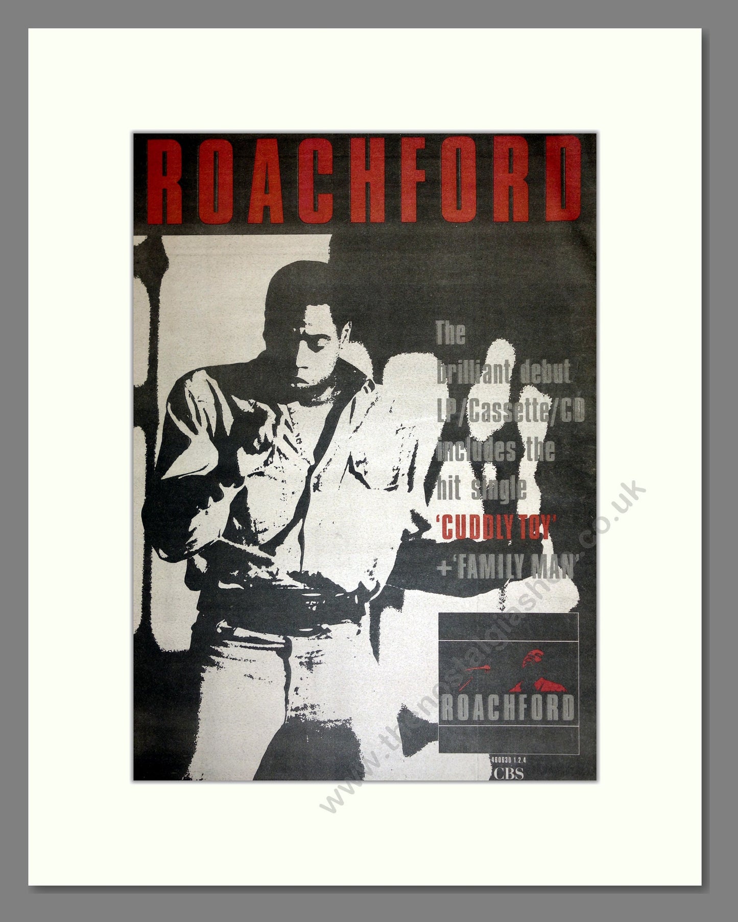 Roachford - Debut Album. Vintage Advert 1989 (ref AD16828)