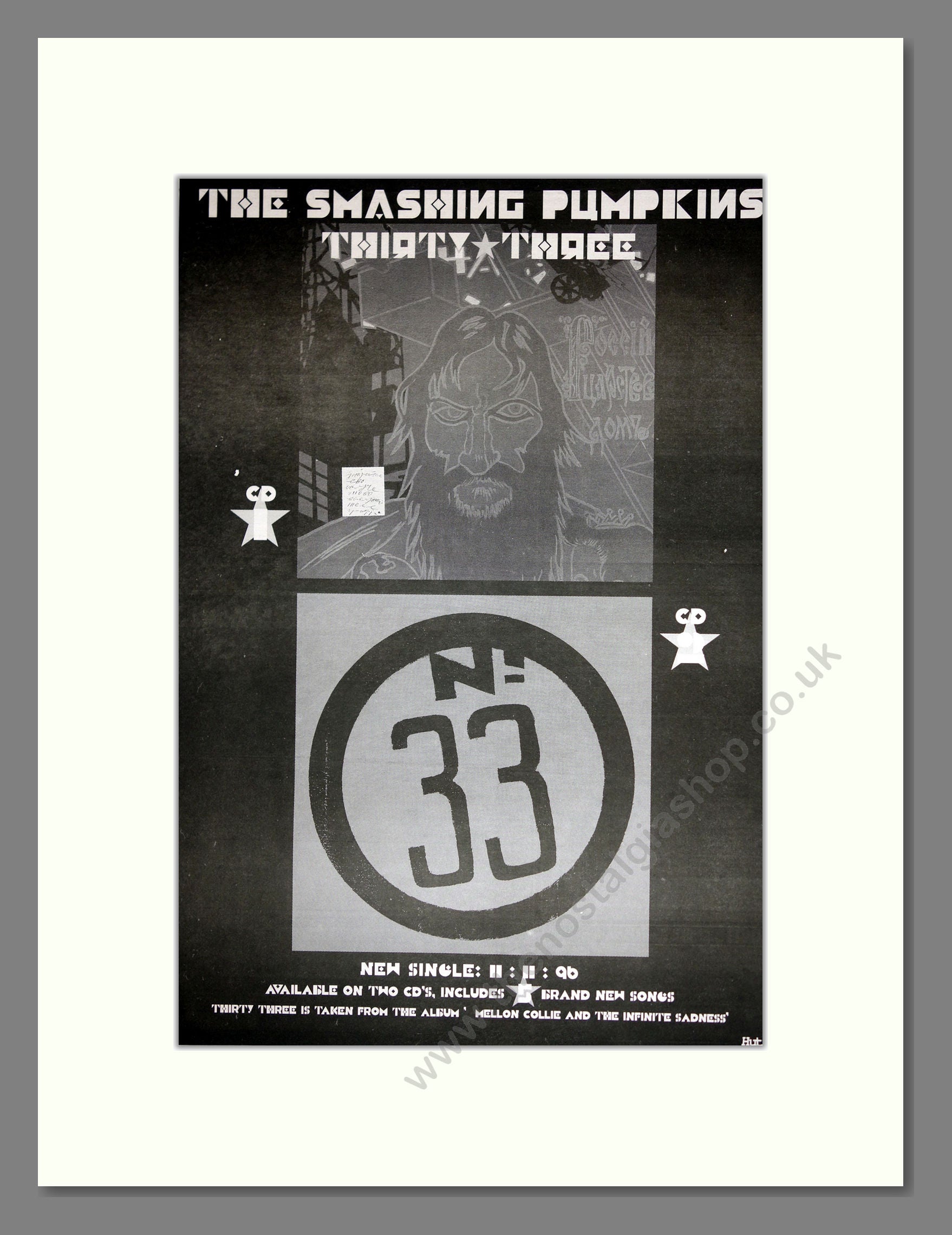 Smashing Pumpkins (The) - Thirty Three. Vintage Advert 1996 (ref AD16850)