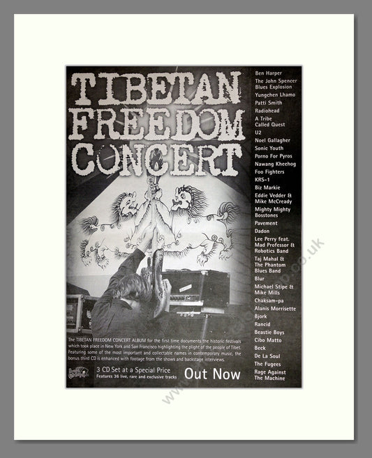 Various - Tibetan Freedom Concert. Vintage Advert 1997 (ref AD16863)