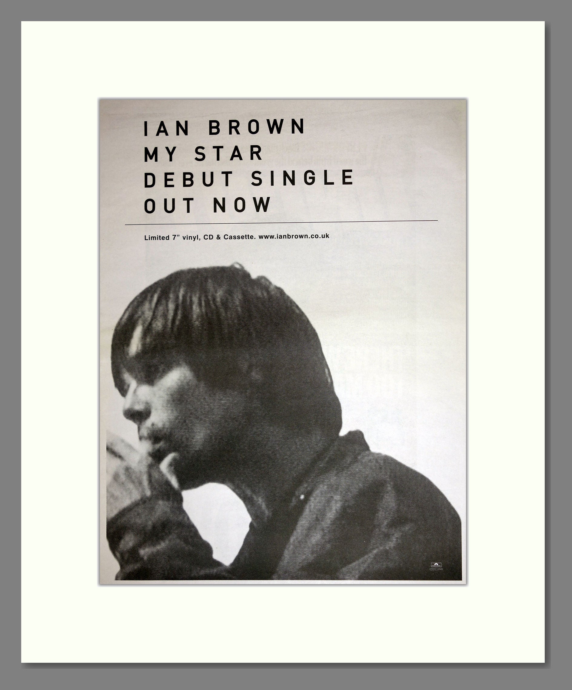 Ian Brown - My Star. Vintage Advert 1998 (ref AD16865)