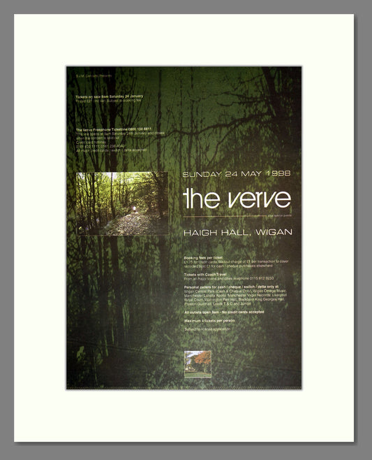 Verve (The) - Haig Hall Wigan. Vintage Advert 1998 (ref AD16892)