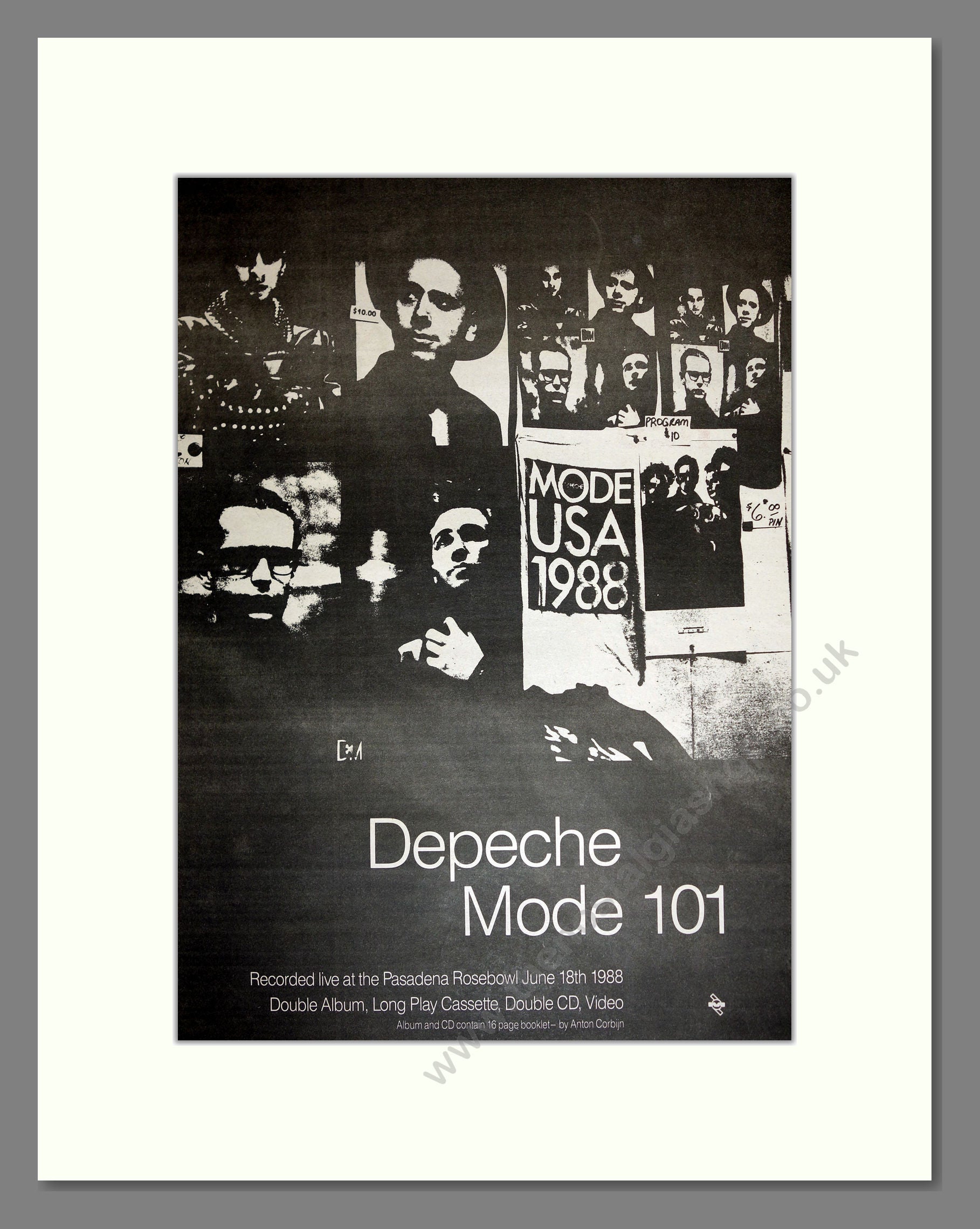 Depeche Mode - 101. Vintage Advert 1989 (ref AD16905)