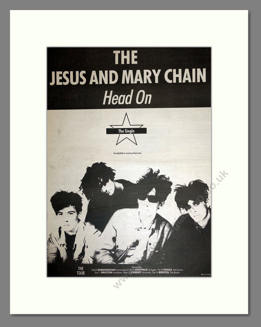 Jesus and Mary Chain (The) - Head On. Vintage Advert 1989 (ref AD16909)