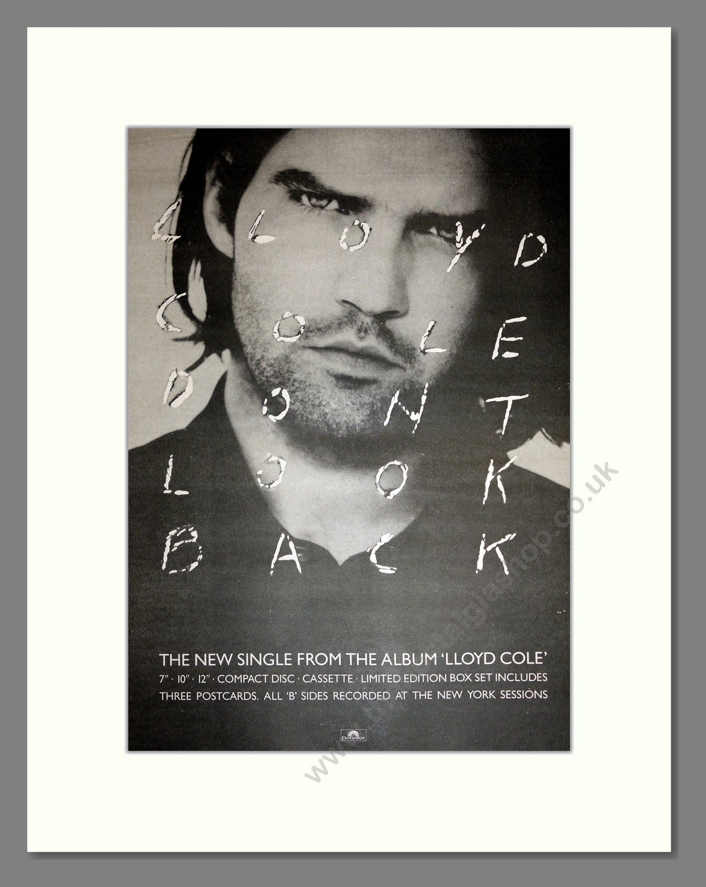 Lloyd Cole - Don't Look Back. Vintage Advert 1990 (ref AD16916)