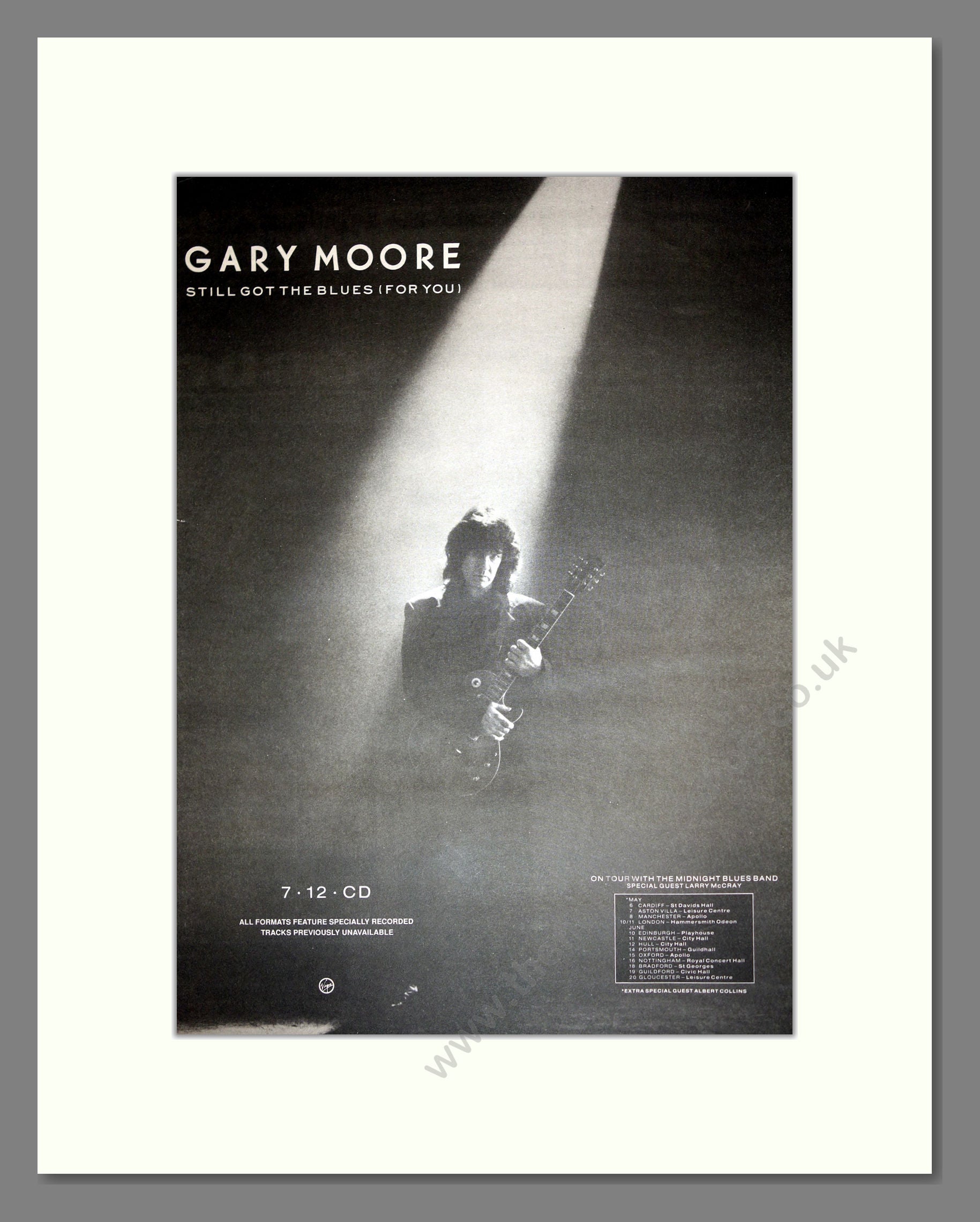 Gary Moore - Still Got The Blues. Vintage Advert 1990 (ref AD16922)