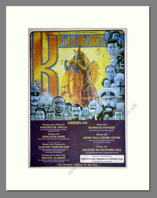 Kula-Shaker - UK Tour. Vintage Advert 1997 (ref AD16933)