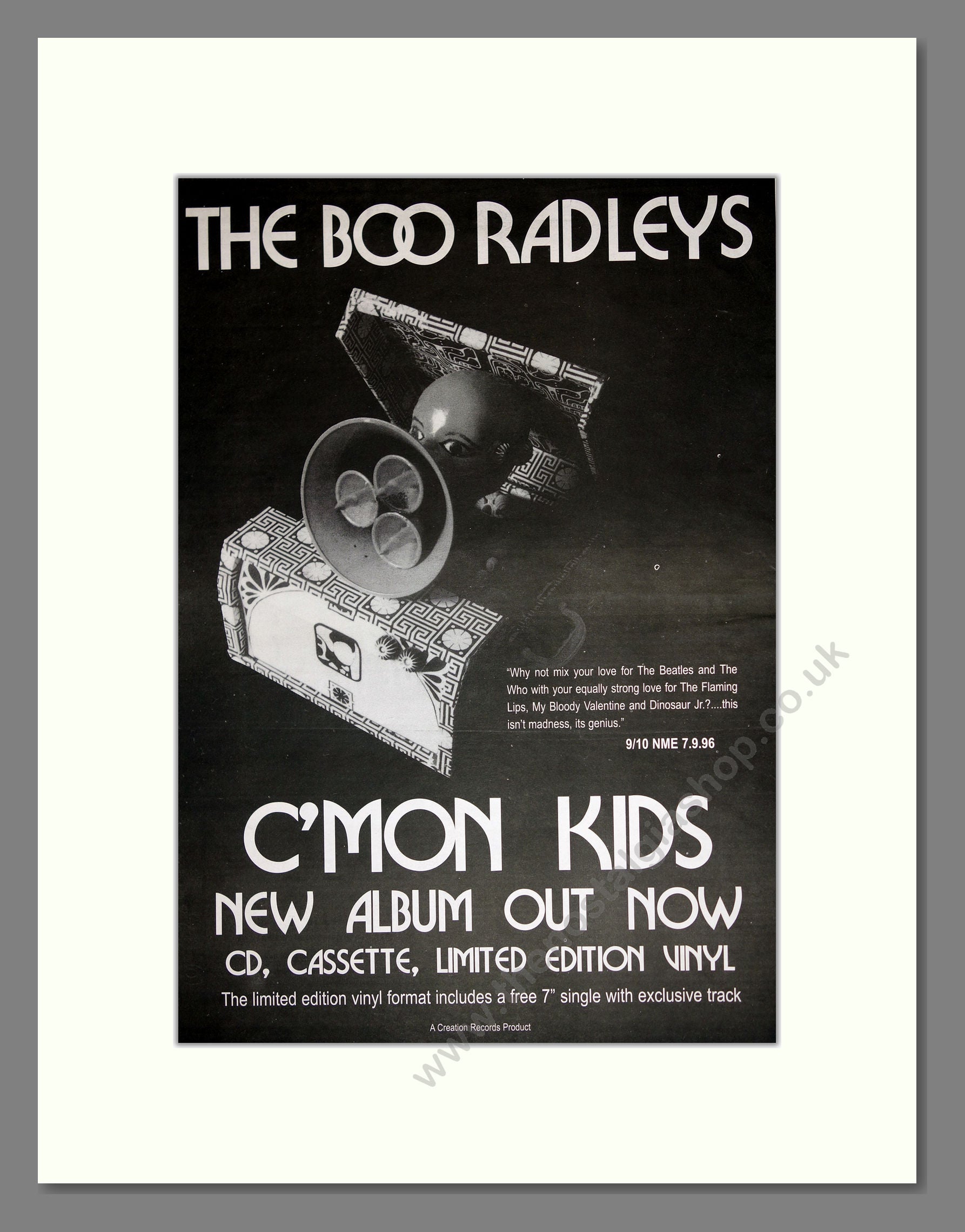 Boo Radleys (The) - C'mon Kids. Vintage Advert 1996 (ref AD16937)