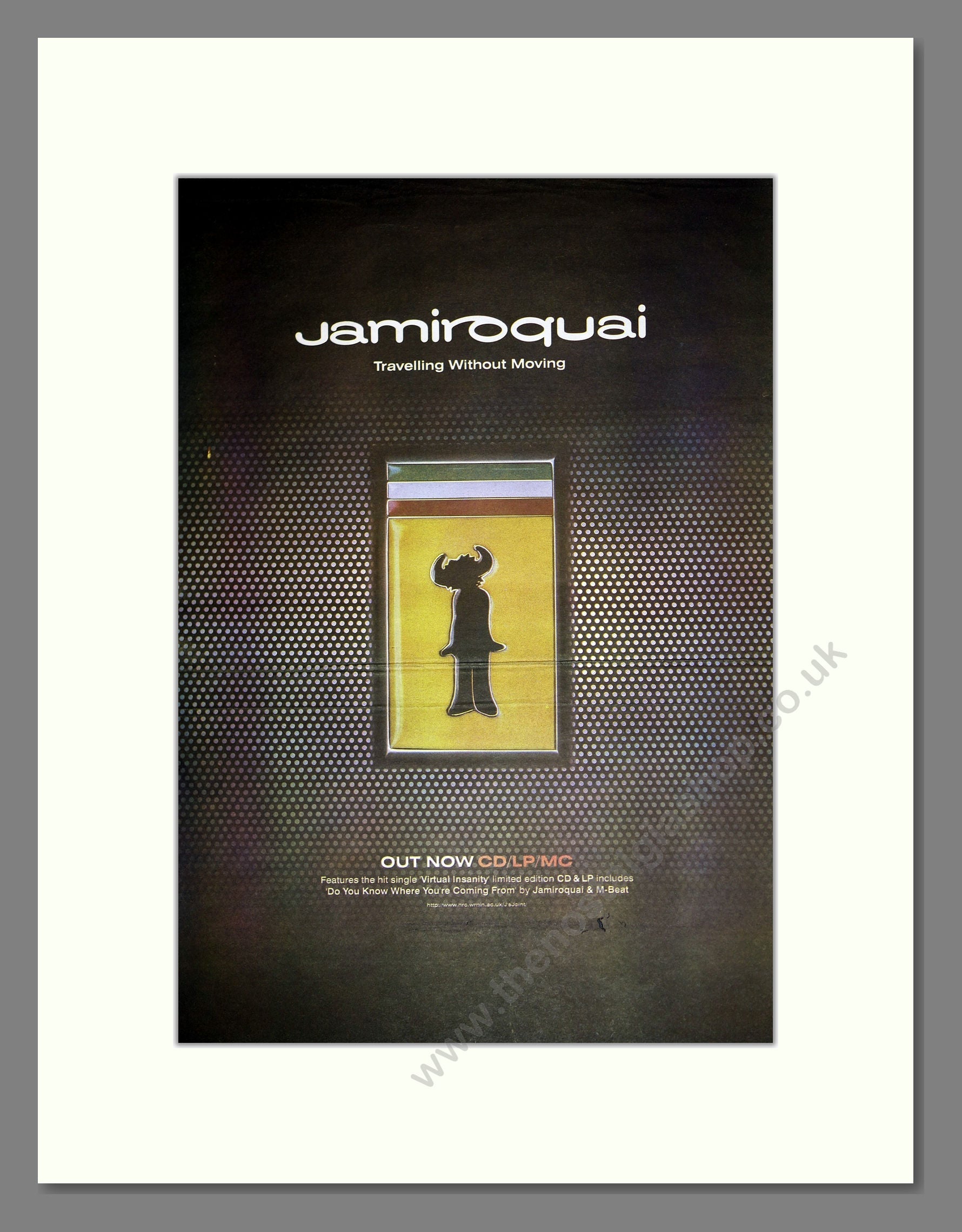 Jamiroquai - Travelling Without Moving. Vintage Advert 1996 (ref AD16938)