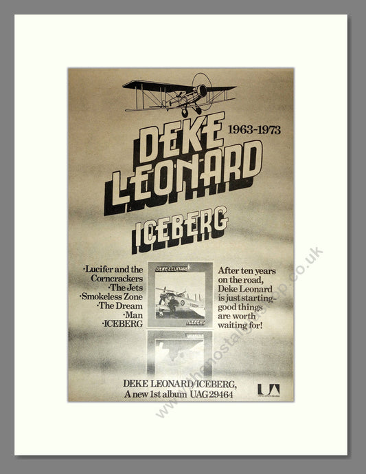 Deke Leonard - Iceberg. Vintage Advert 1973 (ref AD16942)