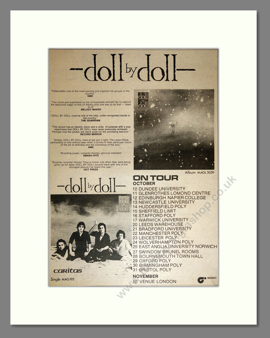 Doll By Doll - UK Tour. Vintage Advert 1981 (ref AD16995)