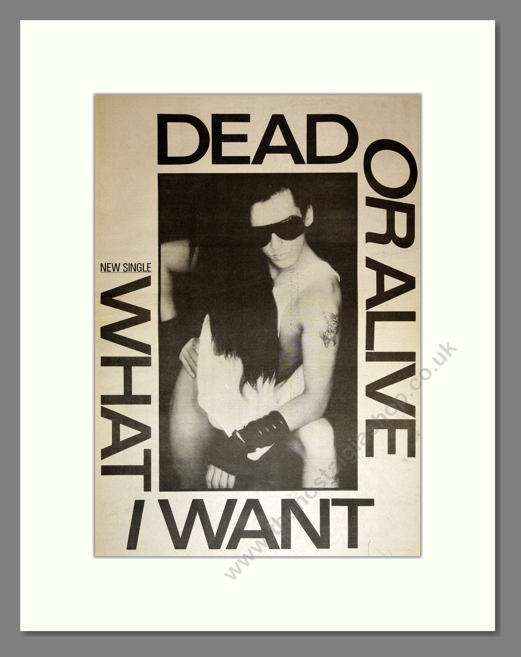 Dead Or Alive - What I Want. Vintage Advert 1984 (ref AD17003)