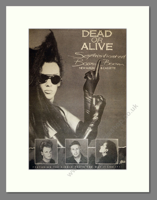 Dead Or Alive - Sophisticated Boom Boom. Vintage Advert 1984 (ref AD17005)